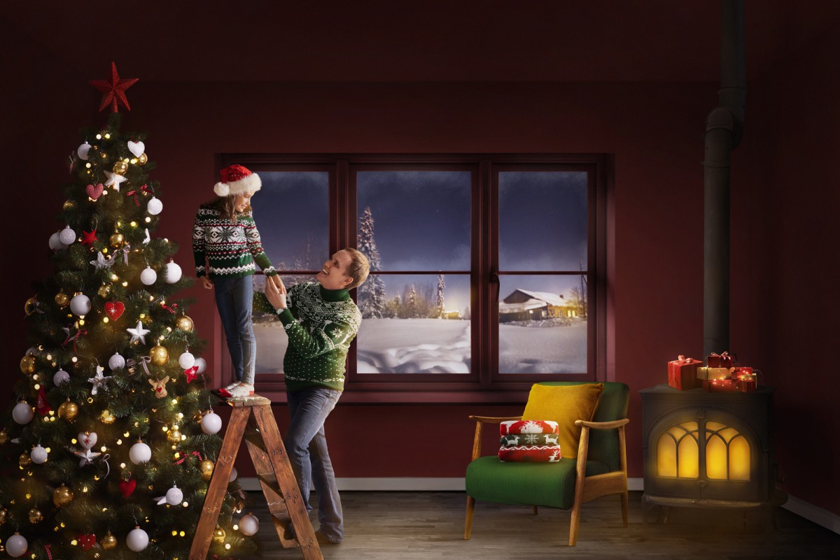 Создайте атмосферу рождественского леса в квартире